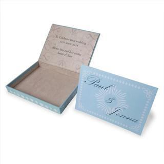 boite mariage bleue