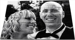 puzzle personnalisé photo des mariés