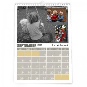 calendrier photo personnalisé enfants