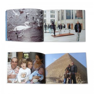 livre photo à couverture souple personnalisé avec des photos de famille