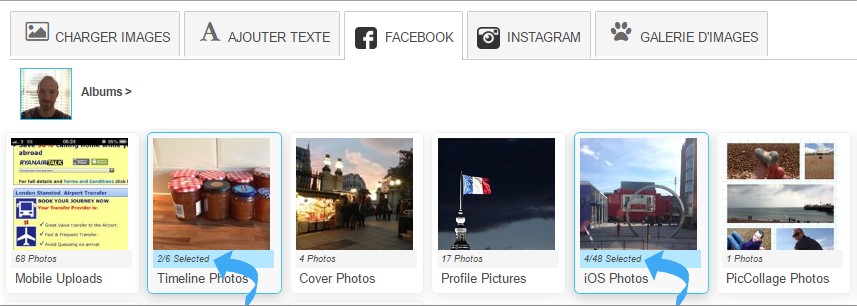 cadeaux personnalisés avec vos photos de Facebook