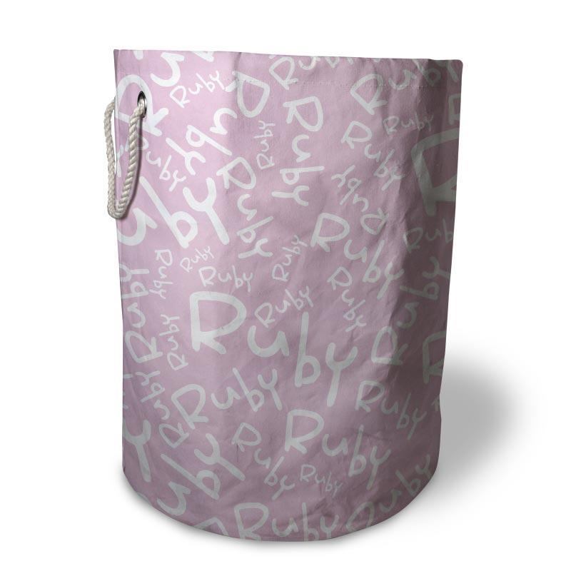 Panier à Linge Personnalisable Avec Nom – Pliable, Tissu Oxford, Deux Tailles, Idéal Pour Enfants Ou Comme Cadeau